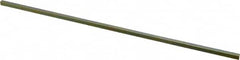 Precision Brand - 12" Long, Gold Dichromate-Plated Key Stock - Medium Carbon Steel - Americas Industrial Supply