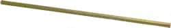 Precision Brand - 12" Long, Gold Dichromate-Plated Key Stock - Medium Carbon Steel - Americas Industrial Supply