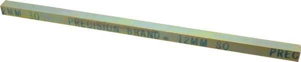 Precision Brand - 12" Long, Gold Dichromate-Plated Key Stock - Medium Carbon Steel - Americas Industrial Supply