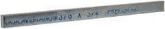 Precision Brand - 12" Long x 3/4" High x 3/8" Wide, Zinc-Plated Key Stock - Low Carbon Steel - Americas Industrial Supply