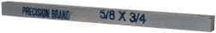 Precision Brand - 12" Long x 3/4" High x 5/8" Wide, Zinc-Plated Key Stock - Low Carbon Steel - Americas Industrial Supply