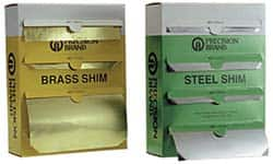 Precision Brand - 4 Piece, 50 Inch Long x 6 Inch Wide x 0.001 to 0.005 Inch Thick, Assortment Roll Shim Stock - Brass, 0.001 to 0.005 Inch Thick - Americas Industrial Supply