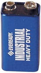Energizer - Size 9V, Alkaline, 12 Pack, Standard Battery - 9 Volts, Miniature Snap Terminal, 6F22, ANSI, IEC Regulated - Americas Industrial Supply