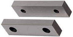 Gibraltar - 8-1/8" Wide x 2-1/2" High x 1" Thick, Flat/No Step Vise Jaw - Soft, Aluminum, Fixed Jaw, Compatible with 8" Vises - Americas Industrial Supply