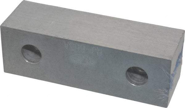 Gibraltar - 6-1/8" Wide x 2" High x 1" Thick, Flat/No Step Vise Jaw - Soft, Aluminum, Fixed Jaw, Compatible with 6" Vises - Americas Industrial Supply