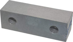 Gibraltar - 6-1/8" Wide x 2" High x 1" Thick, Flat/No Step Vise Jaw - Soft, Aluminum, Fixed Jaw, Compatible with 6" Vises - Americas Industrial Supply