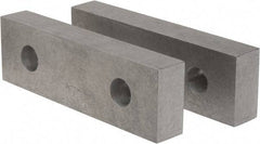 Gibraltar - 8-1/8" Wide x 2-1/2" High x 1-1/4" Thick, Flat/No Step Vise Jaw - Soft, Aluminum, Fixed Jaw, Compatible with 8" Vises - Americas Industrial Supply