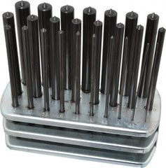 Spellmaco - 25 Piece, 1 to 13mm, Transfer Punch Set - Americas Industrial Supply