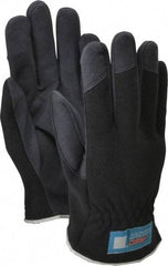 MSC - Size S (7) Amara Work Gloves - For Mechanic's & Lifting, Uncoated, Slip-On Cuff, Full Fingered, Black, Paired - Americas Industrial Supply