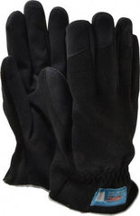 MSC - Size 2XL (11) Amara Work Gloves - For Mechanic's & Lifting, Uncoated, Slip-On Cuff, Full Fingered, Black, Paired - Americas Industrial Supply