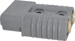 Made in USA - 1/0 AWG, 600 V, 175 A, Battery Connector - Gray - Americas Industrial Supply