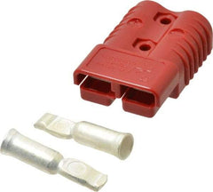 Made in USA - 1/0 AWG, 600 V, 175 A, Battery Connector - Red - Americas Industrial Supply