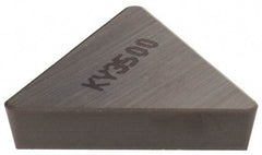 Kennametal - TPG322 T0820 Grade KY3500 Ceramic Turning Insert - Uncoated, 60° Triangle, 3/8" Inscr Circle, 1/8" Thick, 1/32" Corner Radius - Americas Industrial Supply
