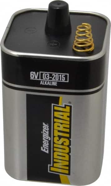 Energizer - Size EN529, Alkaline, Lantern Battery - 6 Volts, Spring Terminal, ANSI Regulated - Americas Industrial Supply