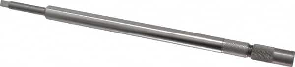 Made in USA - 1/4 Inch Tap, 9 Inch Overall Length, 7/16 Inch Max Diameter, Tap Extension - 0.255 Inch Tap Shank Diameter, 0.255 Inch Extension Shank Diameter, 0.191 Inch Extension Square Size, 1 Inch Tap Depth, Tool Steel - Americas Industrial Supply