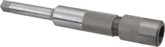 Made in USA - 1/8 Pipe Inch Tap, 6 Inch Overall Length, 3/4 Inch Max Diameter, Tap Extension - 7/16 Inch Tap Shank Diameter, 7/16 Inch Extension Shank Diameter, 0.328 Inch Extension Square Size, 1 Inch Tap Depth, Tool Steel - Americas Industrial Supply