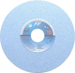 Norton - 7" Diam x 1-1/4" Hole x 1/2" Thick, I Hardness, 46 Grit Surface Grinding Wheel - Ceramic, Type 1, Coarse Grade, 3,600 Max RPM, Vitrified Bond, No Recess - Americas Industrial Supply