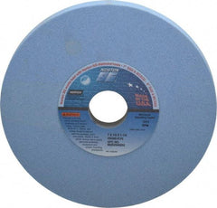 Norton - 7" Diam x 1-1/4" Hole x 1/2" Thick, K Hardness, 80 Grit Surface Grinding Wheel - Ceramic, Type 1, Medium Grade, 3,600 Max RPM, Vitrified Bond, No Recess - Americas Industrial Supply