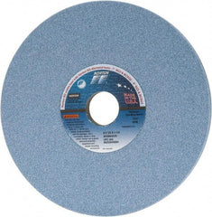 Norton - 8" Diam x 1-1/4" Hole x 1/2" Thick, K Hardness, 60 Grit Surface Grinding Wheel - Ceramic, Type 1, Medium Grade, 3,600 Max RPM, Vitrified Bond, No Recess - Americas Industrial Supply