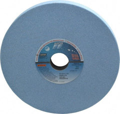 Norton - 8" Diam x 1-1/4" Hole x 3/4" Thick, J Hardness, 60 Grit Surface Grinding Wheel - Ceramic, Type 1, Medium Grade, 3,600 Max RPM, Vitrified Bond, No Recess - Americas Industrial Supply