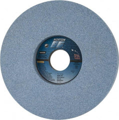 Norton - 7" Diam x 1-1/4" Hole x 1" Thick, J Hardness, 60 Grit Surface Grinding Wheel - Ceramic, Type 5, Medium Grade, 3,600 Max RPM, Vitrified Bond, One-Side Recess - Americas Industrial Supply