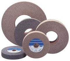 Merit Abrasives - 4" Fine Grade Deburring Disc - 1/4" Shank Diam, Shank Connection, 6,000 Max RPM - Americas Industrial Supply