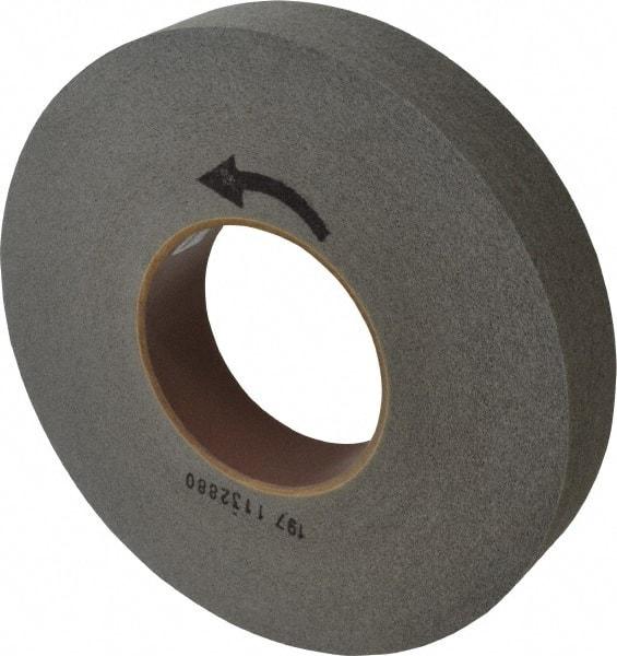 Norton - 12" Diam, 2" Face Width, 5" Center Hole, Medium Grade, Silicon Carbide Deburring Wheel - Convolute, Hard Density 8 Grade, 2,500 RPM - Americas Industrial Supply