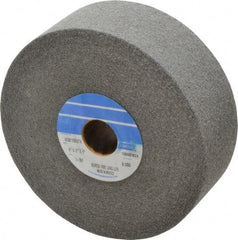 Norton - 6" Diam, 2" Face Width, 1" Center Hole, Fine Grade, Silicon Carbide Deburring Wheel - Convolute, Hard Density 9 Grade, 4,500 RPM - Americas Industrial Supply