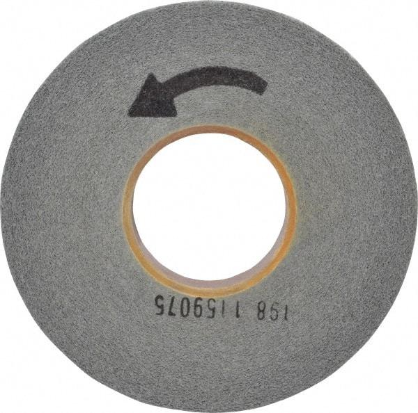 Norton - 8" Diam, 1" Face Width, 3" Center Hole, Fine Grade, Silicon Carbide Deburring Wheel - Convolute, Hard Density 7 Grade, 3,650 RPM - Americas Industrial Supply