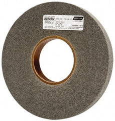 Norton - 8" Diam, 1" Face Width, 3" Center Hole, Medium Grade, Silicon Carbide Deburring Wheel - Convolute, Hard Density 7 Grade, 4,500 RPM - Americas Industrial Supply