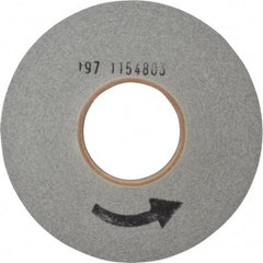 Norton - 8" Diam, 1" Face Width, 3" Center Hole, Medium Grade, Silicon Carbide Deburring Wheel - Convolute, Hard Density 9 Grade, 3,650 RPM - Americas Industrial Supply