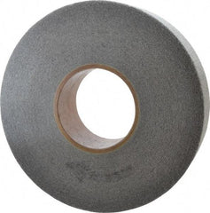 Norton - 8" Diam, 2" Face Width, 3" Center Hole, Medium Grade, Silicon Carbide Deburring Wheel - Convolute, Hard Density 7 Grade, 3,650 RPM - Americas Industrial Supply
