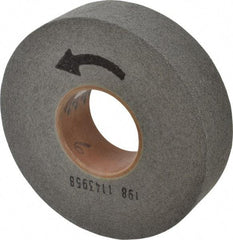 Norton - 8" Diam, 2" Face Width, 3" Center Hole, Fine Grade, Silicon Carbide Deburring Wheel - Convolute, Hard Density 9 Grade, 3,650 RPM - Americas Industrial Supply