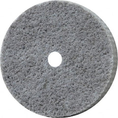 Norton - 2" Diam, 1/2" Face Width, 1/4" Center Hole, Fine Grade, Aluminum Oxide Deburring Wheel - Unitized, Medium Grade, 20,000 RPM - Americas Industrial Supply