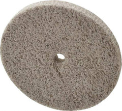 Norton - 3" Diam, 1/4" Face Width, 1/4" Center Hole, Very Fine Grade, Aluminum Oxide Deburring Wheel - Unitized, Medium Grade, 18,000 RPM - Americas Industrial Supply