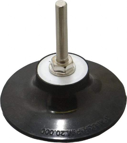 Norton - 3" Diam Quick-Change Type R Disc Backing Pad - 1/4" Shank Diam, Medium Density, 20,000 RPM, Speed-Lok TR Compatible - Americas Industrial Supply