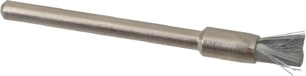 Anderson - 3/16" Brush Diam, Crimped, End Brush - 1/8" Diam Shank, 25,000 Max RPM - Americas Industrial Supply