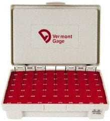 Vermont Gage - 55 Piece, 0.006-0.06 Inch Diameter Plug and Pin Gage Set - Plus 0.0002 Inch Tolerance, Class ZZ - Americas Industrial Supply