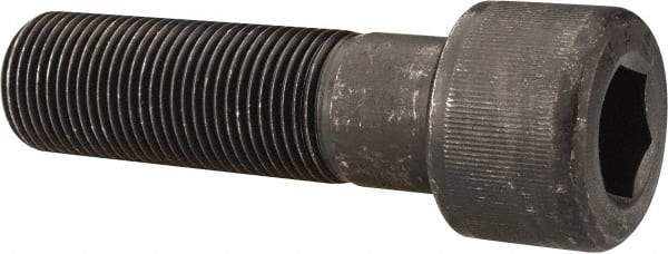 Value Collection - 1-12 UNF Hex Socket Drive, Socket Cap Screw - Alloy Steel, Black Oxide Finish, Partially Threaded, 3-1/2" Length Under Head - Americas Industrial Supply