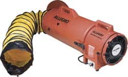 Allegro - 831 CFM, Electrical AC Axial Blower Kit - 8 Inch Inlet/Outlet, 0.33 HP, 115 Max Voltage Rating - Americas Industrial Supply