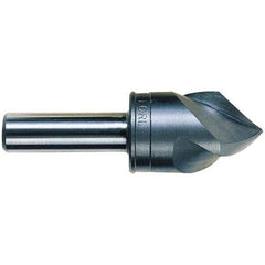 M.A. Ford - 7/8" Head Diam, 1/2" Shank Diam, 3 Flute 120° High Speed Steel Countersink - 3" OAL - Americas Industrial Supply