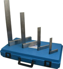 Fowler - 4 Piece, 3, 4, 6, 8 Inch Base Length, 4, 6, 9, 12 Inch Blade Length, Square Set - Steel - Americas Industrial Supply
