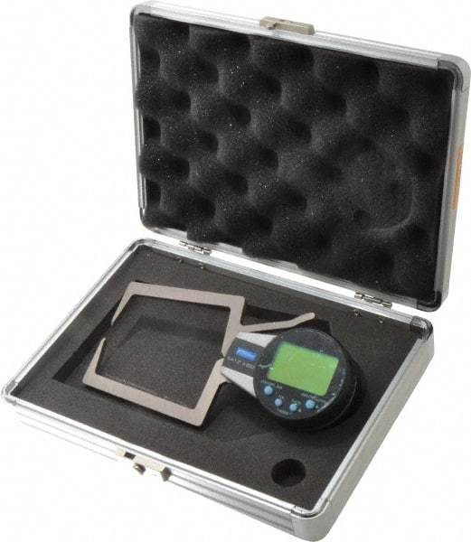 Fowler - 0.4 to 1.2 Inch, Outside Electronic Caliper Gage - 0.0005 Inch Resolution, 0.0008 Inch Accuracy, 357 Battery - Americas Industrial Supply