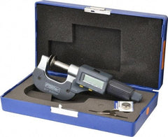 Fowler - 0 to 1 Inch, Ratchet Stop Thimble, IP54 Water Resistance, Electronic Disc Micrometer - 0.7874 Inch Disc, 0.00005 Inch Resolution - Americas Industrial Supply