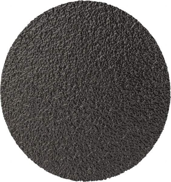 3M - 2" Disc Diam, 80 Grit, Zirconia Alumina Quick Change Disc - Type R Attaching System, Coated, Black, Medium Grade, 25,000 RPM, 501C Series - Americas Industrial Supply