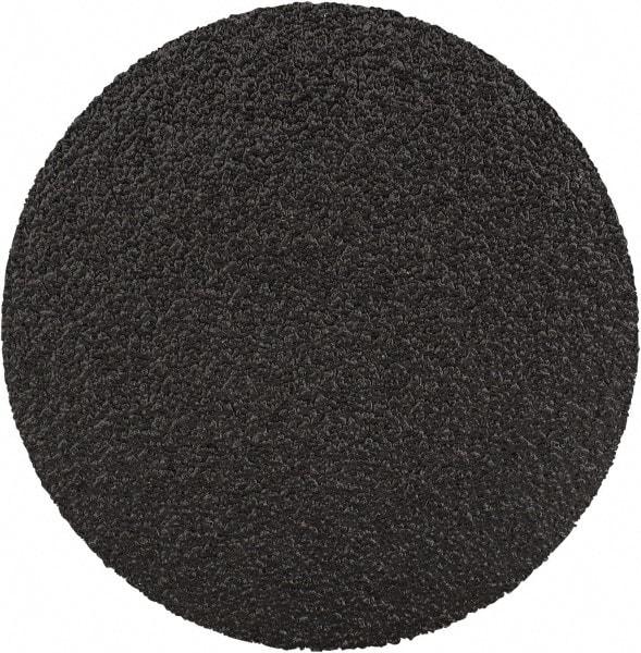 3M - 2" Disc Diam, 80 Grit, Zirconia Alumina Quick Change Disc - Type S Attaching System, Coated, Black, Medium Grade, 25,000 RPM, 501C Series - Americas Industrial Supply