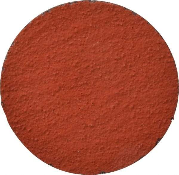 3M - 2" Disc Diam, 80 Grit, Ceramic Quick Change Disc - Type S Attaching System, Coated, Orange, Medium Grade, 25,000 RPM, 777F Series - Americas Industrial Supply
