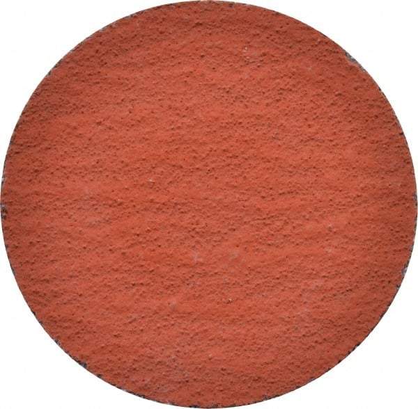 3M - 2" Disc Diam, 100 Grit, Ceramic Quick Change Disc - Type S Attaching System, Coated, Orange, Fine Grade, 25,000 RPM, 777F Series - Americas Industrial Supply