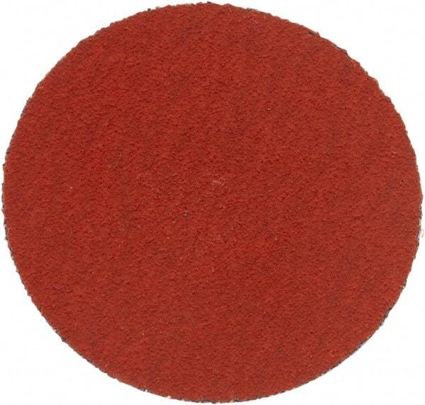 3M - 2" Disc Diam, 120 Grit, Ceramic Quick Change Disc - Type S Attaching System, Coated, Orange, Fine Grade, 25,000 RPM, 777F Series - Americas Industrial Supply