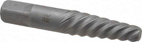 Interstate - Spiral Flute Screw Extractor - #6 Extractor for 5/8 to 7/8" Screw, 3-3/4" OAL - Americas Industrial Supply